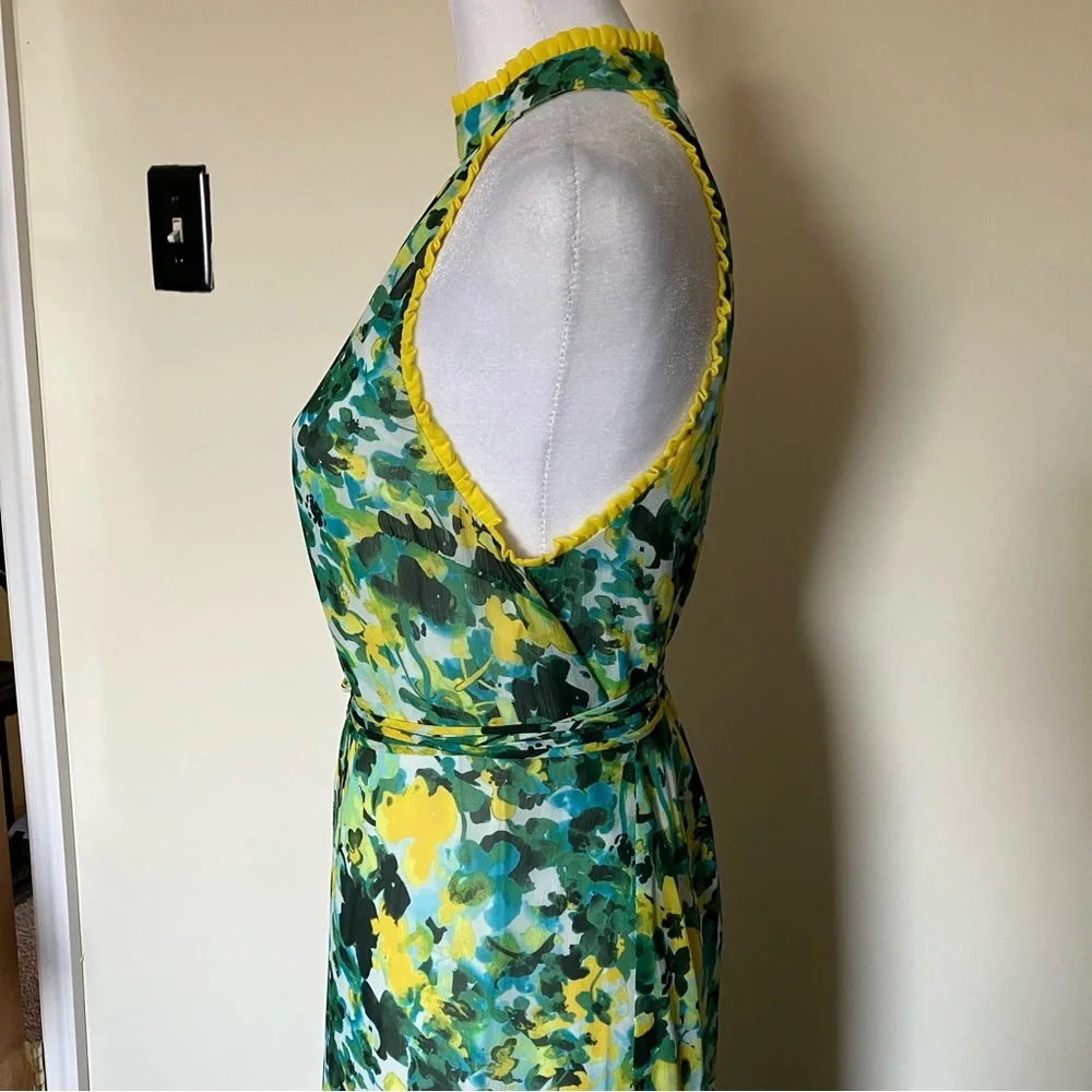 House of Harlow 1960 x Revolve Novia Maxi Dress in Kelly Green Floral size XS - Picture 8 of 13